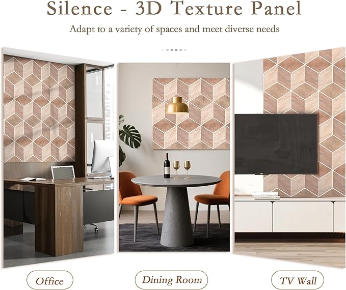 12Pack Acoustic Panels, Self-Adhesive Sound Proof Panels for Walls, Decorative Printing Sound Dampening Panels Sound Absorption Tiles for Studio, Office, Home, 12×12×0.4", Light Marble Texture