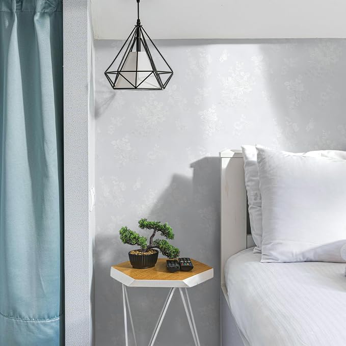 White Wallpaper Silk Embossed Floral Thicken Textured 197in 17.7in | Cool White Flower Contact Paper for Cabinets Furniture,Vinyl Self Adheive Removable Wallpaper Used for Bedroom Living Room