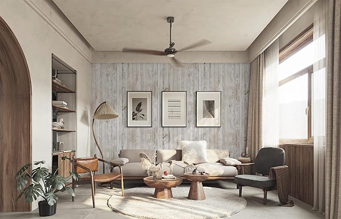 Heroad Contact Paper Peel and Stick Wallpaper Wood Grain Contact Paper for Cabinets Countertop Waterproof Removable Wallpaper Self Adhesive Decorative Shiplap Papel Tapiz para Pared 17.7''x236''