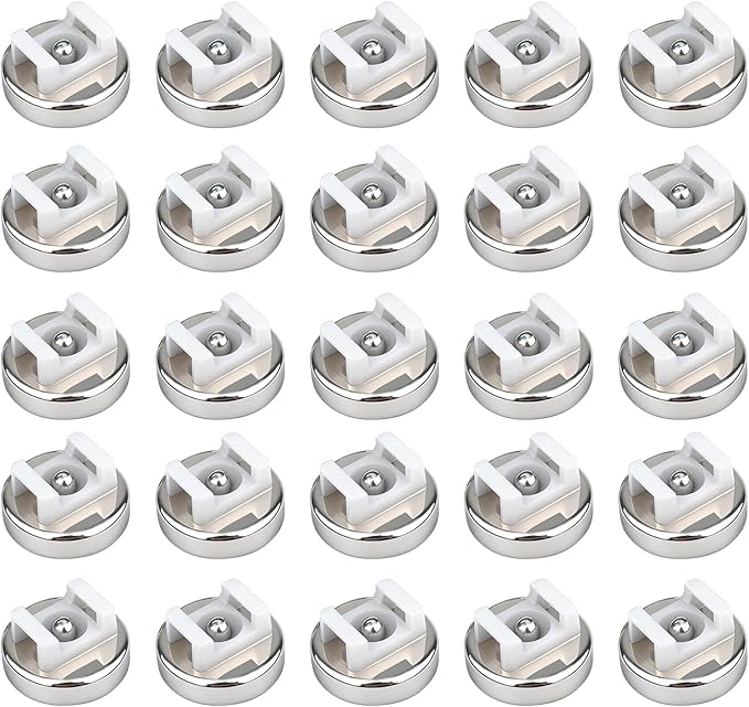 Magnetic Cable Zip Tie Base, Heavy Duty 25lbs Vertical Tension, Multipurpose Wire Clips Management Holder, Supplies for Electrical Cable Wire Organization (20mm, Count, 20)