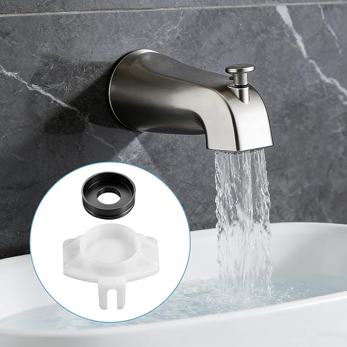 3 Pcs Tub Spout Diverter Repair Kit Shower Diverter Repair Kit Tub Faucet with Diverters Tubs Spout Replacement Cup Seal and Diverters Gate Compatible for Most Tubs Spouts