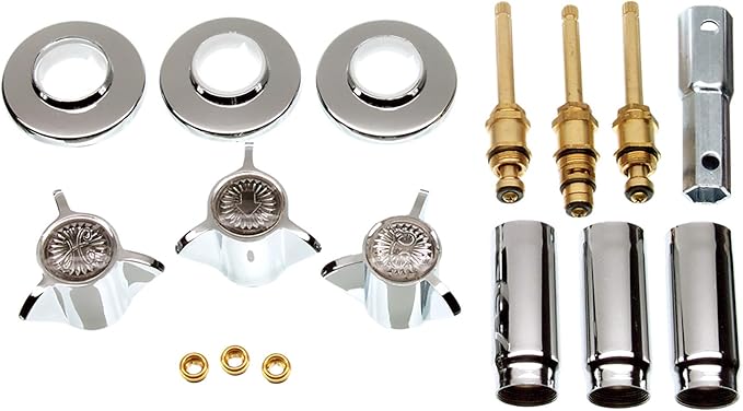 DANCO Tub and Shower 3-Handle Remodeling Trim Kit for Sayco, Chrome (39620)