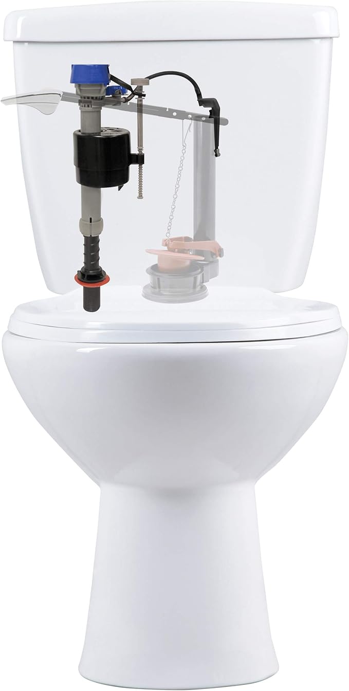 Fluidmaster 400H-5003 Performax Universal Toilet Fill Valve with Tank and Bowl Water Control 2-Pack, Blue
