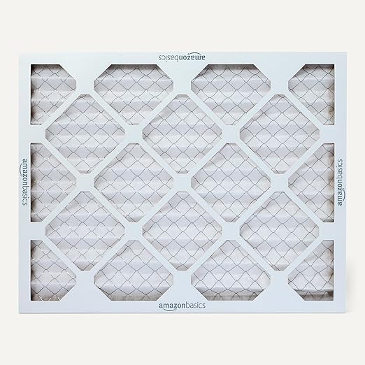 Amazon Basics MERV 5 AC Furnace Air Filter, 16x20x1 inches, 6-Pack (Actual Size: 15.75" x 19.75" x 0.75")