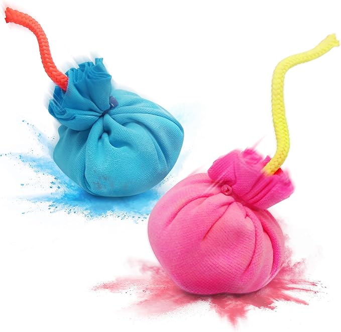 Lanard Chalkie: Chalk Blast Balls - 6 Pack - Colorful Assorted Balls, Explosive Color Fun, 200+ Throws Per Chalk Bomb, Family Outdoor Activities, Holi festivals, and more Ages 6+
