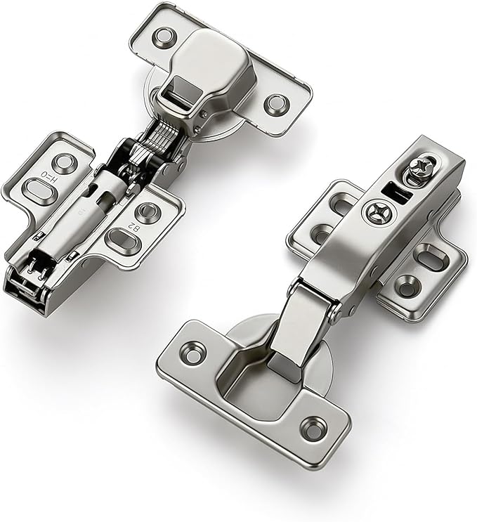HOME EDIT 15 Pairs 30 Pack European Full Overlay Soft Close Cabinet Hinges Concealed Kitchen Cabinet Hinges Heavy-Duty Frameless Adjustable for Cupboard Hardware
