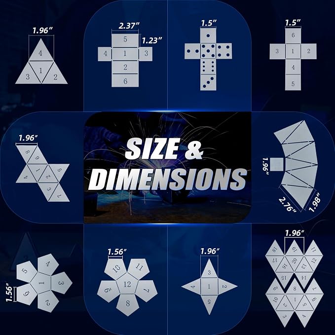 18 PCS Welding Coupons, Made of 17 Gauge Premium Mild Steel, Welding Dice for Beginner, Premium Welding Practice Kit, Welding Plate Kit for MIG, TIG Stick, Arc, Gas and Brazing