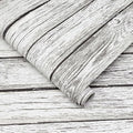 White Grey Wood Wallpaper Vintage 17.3"x393" White Wood Contact Paper Peel and Stick Wallpaper Wood Plank Film Self Adhesive Removable Wall Paper Shiplap Wood Grain Contact Paper for Cabinets Vinyl