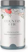 Country Chic All-in-One Chalk Paint for Furniture, Cabinets, Home Decor, Eco-Friendly, Matte Finish, Built-In Primer & Top Coat for Wood, Metal - Nightfall (Blue) - Quart 32 oz (950 ml)