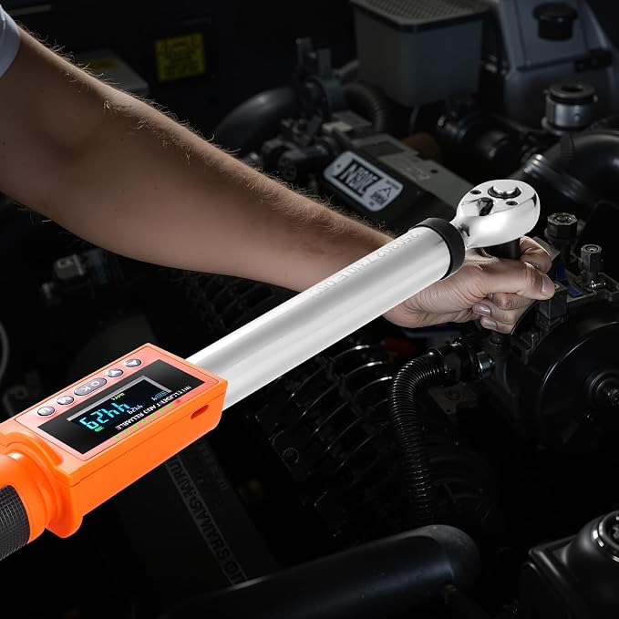 VEVOR Digital Torque Wrench 3/8 1/2 Inch Drive, 0-44.25FT.LB(0-60Nm)/0-162.26FT.LB(0-220Nm) ±2% Accuracy, Electronic Torque Wrench with Preset Mode,Vibration,Buzzer,LED Notification,5Units of Measure | 2.2-44.25Ft.Lb(3-60Nm)/8.1-162.26Ft.Lb(0-220Nm) , ...