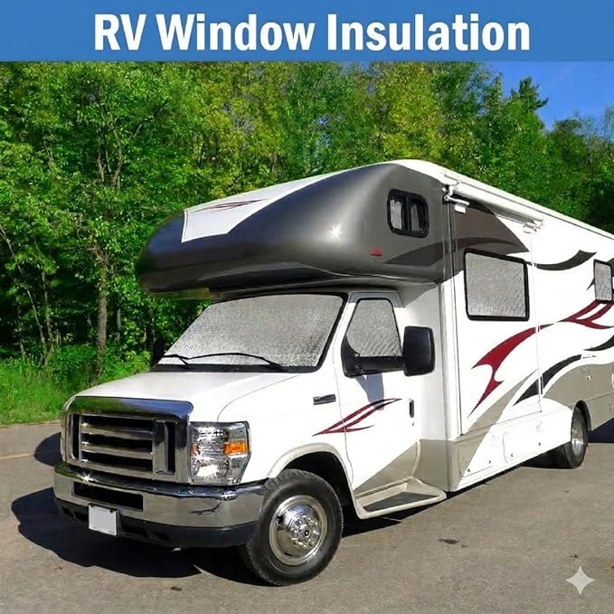 YoleShy Double Reflective Insulation 24 in X 25 FT RV Window Insulation for Summer Heat Reflective Window Film for Roof, Car, Garage Doors