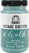 FolkArt Home Decor Chalk Furniture & Craft Acrylic Paint in Assorted Colors, 8 ounce, Grotto