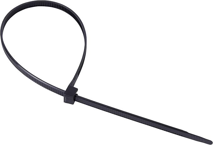 Gardner Bender 45-518UVBN Heavy-Duty Cable Tie, 18 inch, 180 lb, Electrical Wire and Cord Management, Nylon Zip Tie, 10 Pk, UV Resistant Black