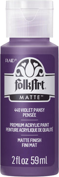 FolkArt Acrylic Paint in Assorted Colors (2 oz), 440, Violet Pansy