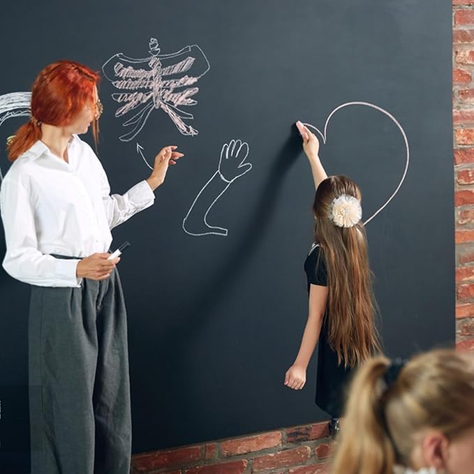 YOA Chalkboard paint, Black Matte, Acrylic Material, Non-toxic, 255g/9oz Cover 35 sp.ft, Suitable for Wood, Metal, Glass, Wall, Gypsum Board, Signs, Frames or any Surface, Interior/Exterior