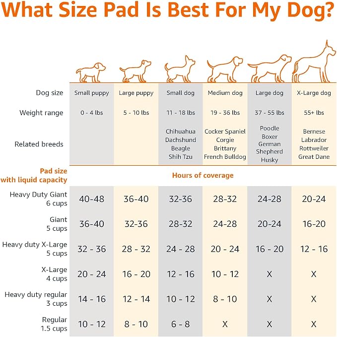 Amazon Basics Disposable Dog Training Pads with Quick-Dry Surface that Turns Liquid into Gel, XL, 34 x 28 Inches, 15-Pack