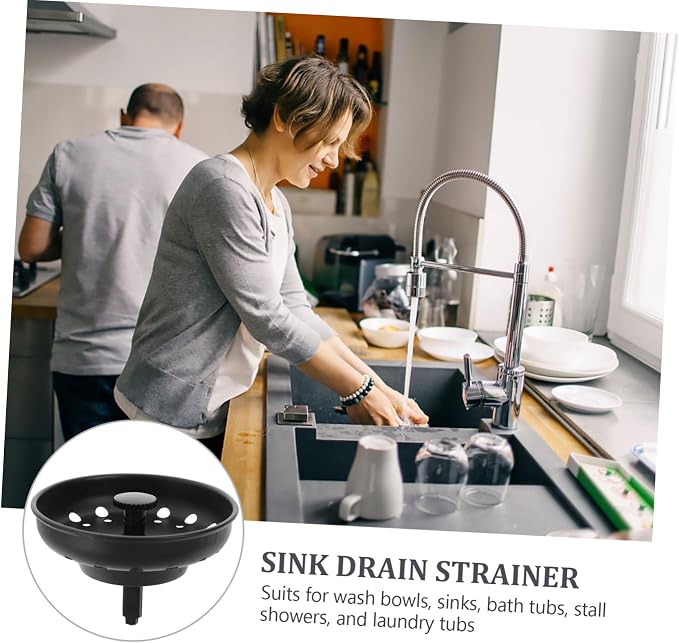 Hemobllo 8pcs Kitchen Sink Drain Strainer Metal Filter Stopper for Kitchen Sinks Easy to Install and Prevents Clogs from Food and Debris for Home Use