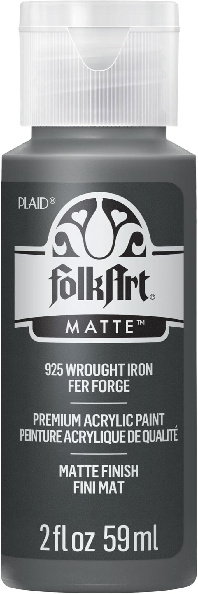 FolkArt Acrylic Paint in Assorted Colors (2 Ounce), 925 Wrought Iron