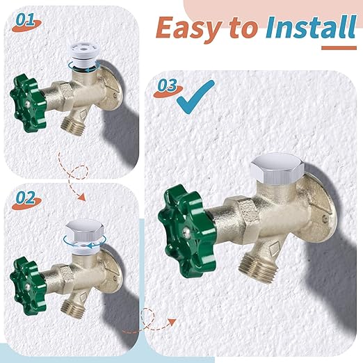 4 Pack Vacuum Breaker Repair Kit Replacement for VACVBKX1B Heavy Duty Metal Vacuum Breaker Replacement Kit for Traditional Anti Siphon Frost Free Sillcock Valves Anti Siphon Valve Repair