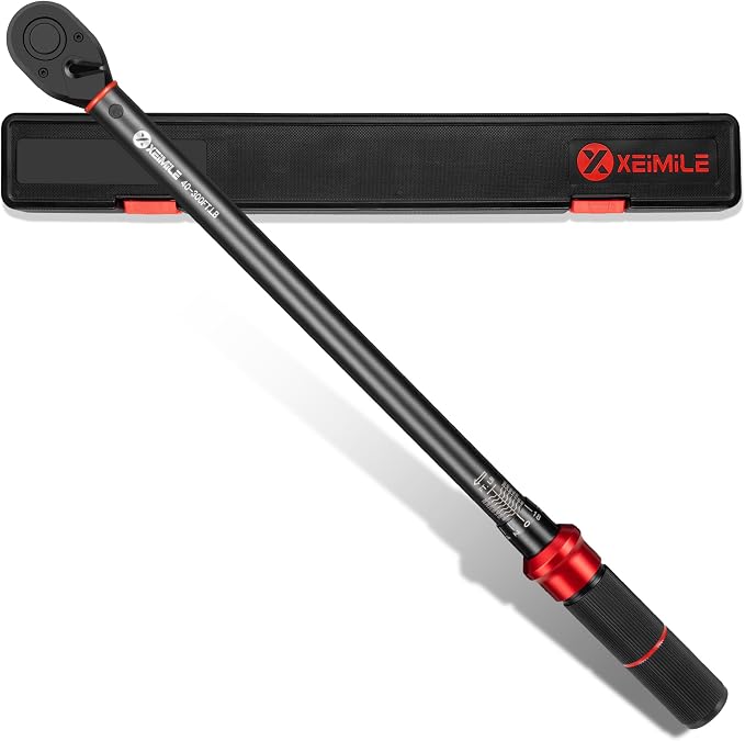 1/2-Inch Drive Click Torque Wrench-40-300 FT.LB for Car Moto Truck | Dual-Direction Adjustable 72 Tooth Torque Wrench(54.2-406.5 Nm), Dual Range Scales, High 3% Precision for RV Farmer off‑road
