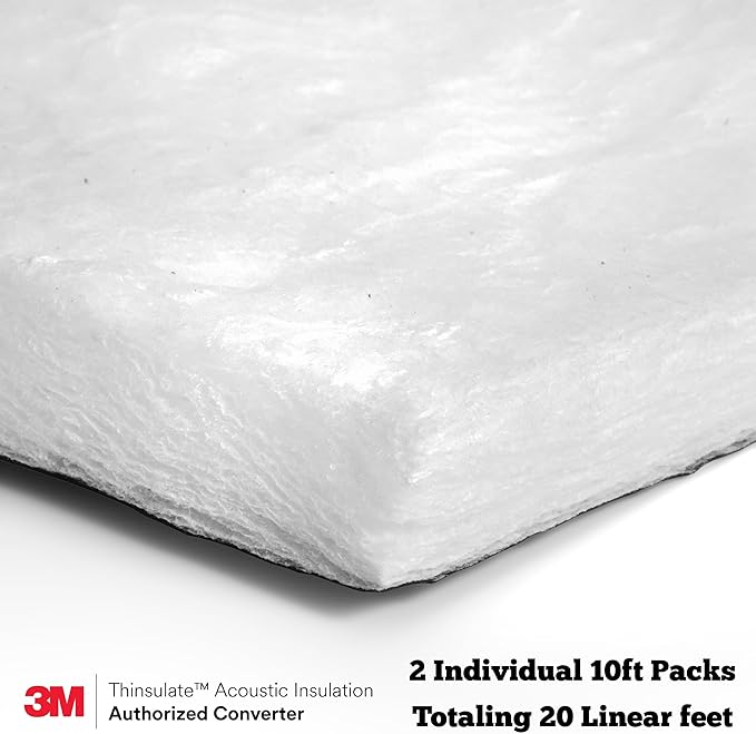 3M Thinsulate SM600L Automotive Camper Van Insulation 60 Inch x 240 Inch (5 Feet x 20 Feet)