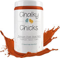 Chalky Chicks 32 Fl Oz Matte Pumpkin Pie (Orange) Chalk Paint for Furniture Without Sanding - No Prep Furniture Paint No Sanding All in One for Crafts, Wood, Walls, Cabinet, Metal, Dresser, Farmhouse
