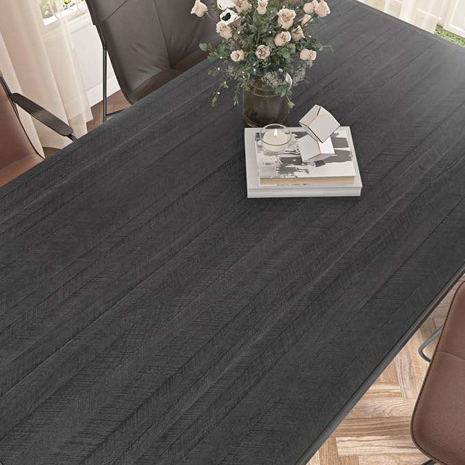 WESTICK Peel and Stick Wood Contact Paper for Countertops Waterproof Black Wooden Renter Friendly Wallpaper Removable Wood Grain Vinyl Wrap Contact Paper for Cabinets Table Desk Walls DIY 24" x 118"