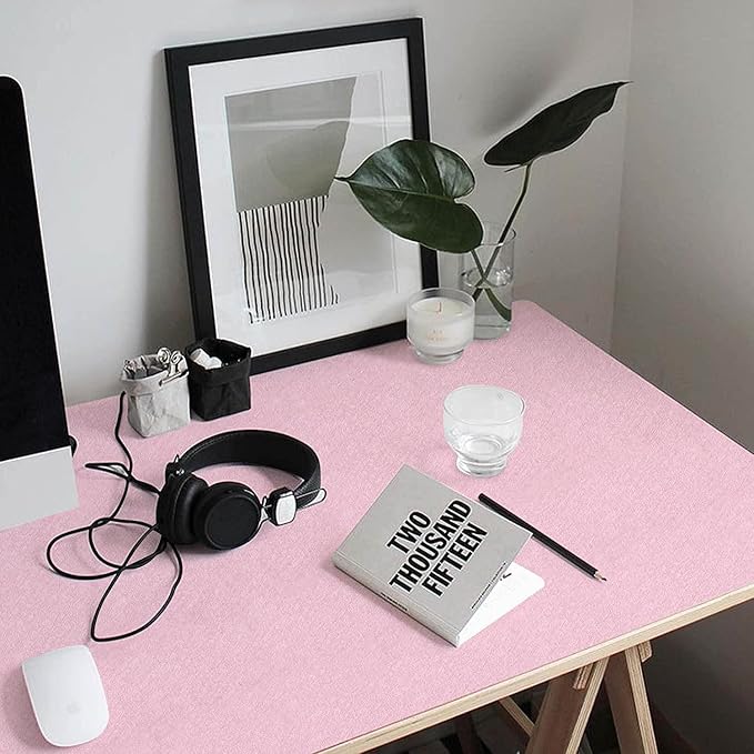 Pink Wallpaper Embossed Silk Self Adhesive Peel and Stick Contact Paper | 15.7" X 393.7" Removable Waterproof Bathroom Home Decorative Vinyl Wrap Film Cabinet Furniture Countertop Shelf Paper