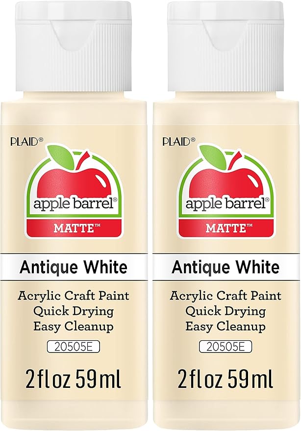 Apple Barrel Acrylic Paint, 2 oz, Antique White | Pack of 2 | 20505