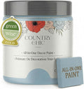 Country Chic All-in-One Chalk Paint for Furniture, Cabinets, Home Decor, Crafts, Eco-Friendly, Matte Finish, Built-In Primer & Top Coat for Wood, Metal - Little Bluebird (blue) Pint (16 oz)