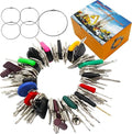 100 Non-Repeating Full Range Master Equipment Key Set, Original Heavy Construction Excavator Dumper Dozer Ignition Key for CAT Kubota John Deere JCB Yanmar Takeuchi Komatsu Volvo Toyota and More