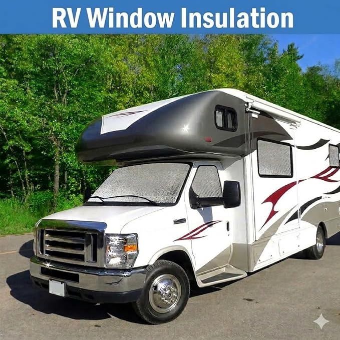 YoleShy Double Reflective Insulation 48 in X 20 FT RV Window Insulation for Summer Heat Reflective Window Film for Roof, Car, Garage Doors