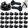225-Pc Magnetic Cable Ties Set,Magnetic Zip Tie Mounts & Cable Ties | Magnetic Wire Holder, 25 Magnetic Cable Holders & 200 Zip Ties, Magnet Cable Tie Mounts for Cables, Wires, Cords, Hoses-31 mm