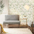 Simon&Siff Vintage Floral Peel and Stick Wallpaper 17.3" x 800" | Beige Botanical Contact Paper, Self Adhesive Removable Waterproof Wall Paper, Renter Friendly, Bedroom Cabinets DIY Decor