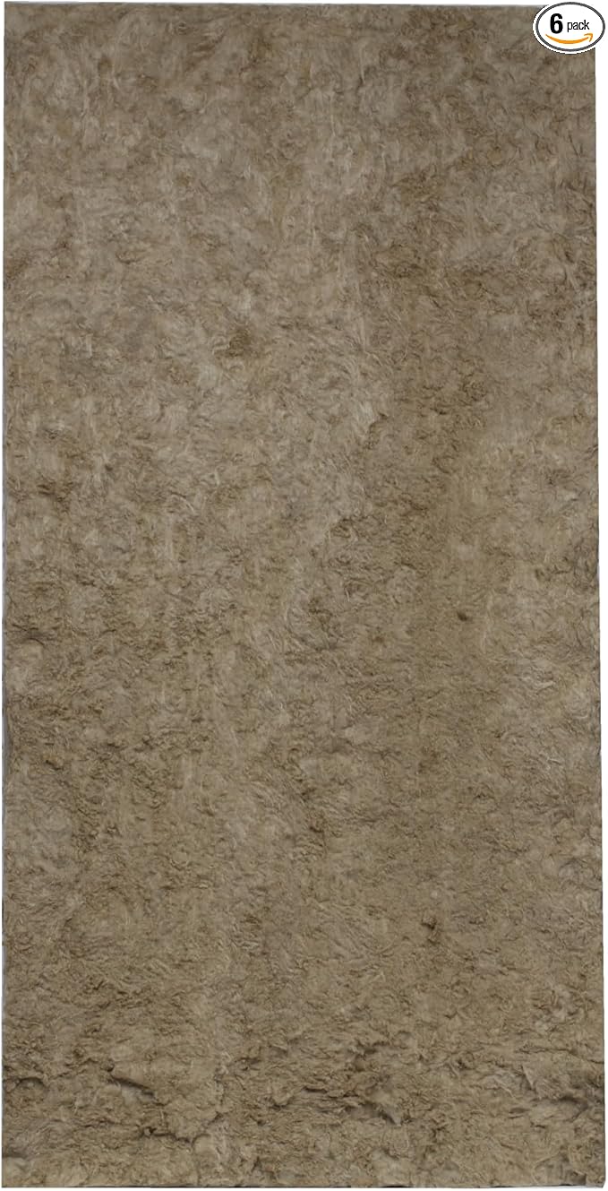 ROCKWOOL AFB Acoustical Fire Batts, Mineral Wool Insulation, Sound Deadening, Heat Resistant, 2-inch, Case of 6