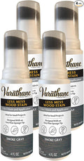 Varathane 368033-4PK Less Mess Wood Stain and Applicator, 4 oz, Smoke Gray, 4 Pack