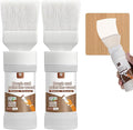 2 in 1 White Paint Wood Refinishing Kit– 2-Pack Easy Paint Brush with No Drip Design, High-Density Bristles for Furniture, Doors & Cabinets,6.35 oz per bottle.