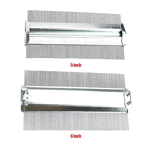 High-Performance Metal Gauge Profile Measuring Tool Carpet Laying Cutting Tiles Carpentry Woodwork Metalwork- Shape Template Shape Tracing Duplicator Irregular Welding- Woodworking Tracing
