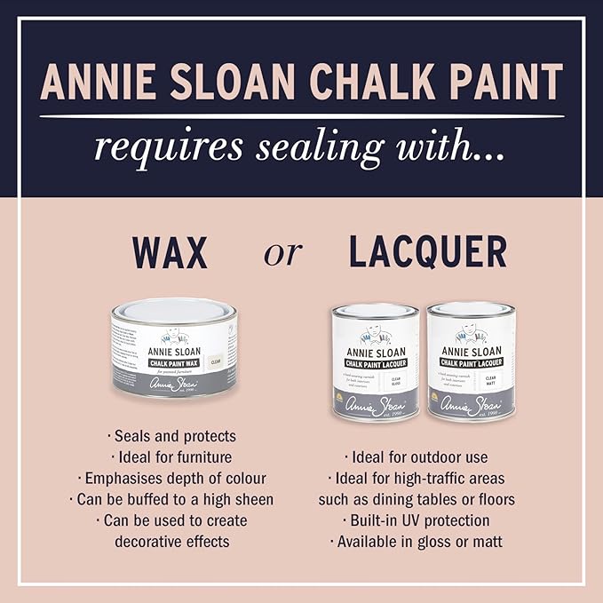 Annie Sloan Chalk Paint® (Cream, 1 Litre/33.8 Fl Oz) a unique decorative paint for furniture, cabinets and home décor with no sanding or priming