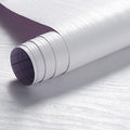 Arthome Peel and Stick Wallpaper - White Wood Contact Paper - White Wallpaper - Self-Adhesive, Removable and Waterproof for Cabinet, Countertop (17"x240")