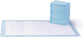 Amazon Basics Leak-Proof Dog and Puppy Potty Training Pee Pads with Quick-Dry 5-Layer Surface, Standard Absorbency, Giant Size, 27.5 x 44 Inch, Blue & White, 40-Pack