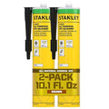 Stanley S421 All-Purpose RTV Silicone Sealant (2 x 10.1 fl.oz.) – 100% Waterproof Brown Caulk | Industrial-Grade Silicone for Kitchen, Bathroom, Shower, Window, Door, Indoor & Outdoor Use | 2 Pack