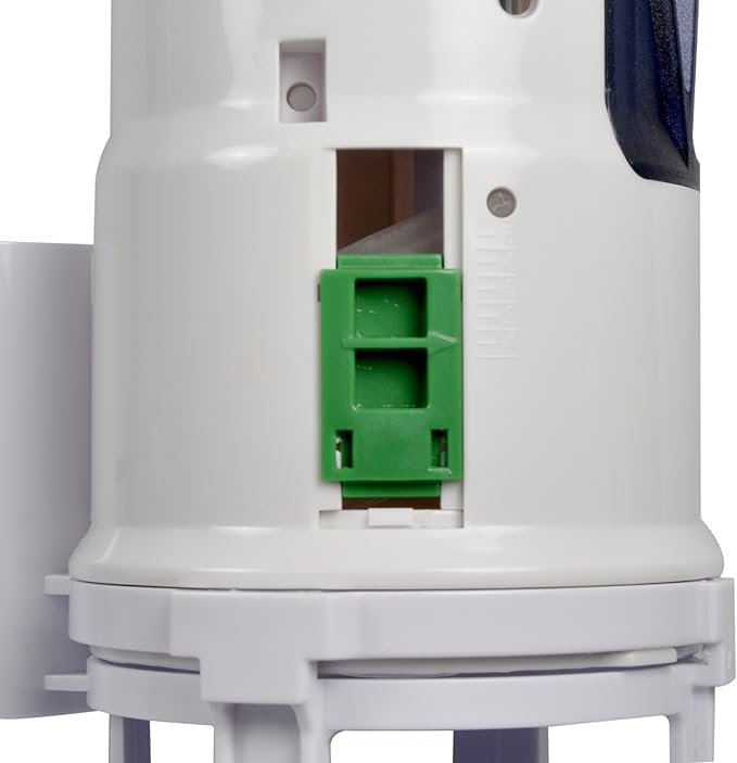 Danco HYR270 Hydroright Water-Saving Dual Flush Valve with Push-Button Handle, Plastic, Chrome