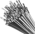 XINGO 18 inch Metal Long Zip Ties Heavy Duty 100 Pack, 304 Stainless Steel Zip Ties, 300lbs Tensile Strength, Multi-Purpose Self-Locking Cable Ties for Exhaust Wrap, Outdoor and Canopy Etc