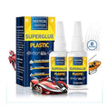 Plastic Glue 100g for Model, 3D Printing Repair, Legos & Miniatures, Fast-Setting Heavy Duty Plastic Adhesive for PLA, ABS, PVC, Acrylic, Car, Includes 6 Precision Micro-Tips, Super Glue for Plastic