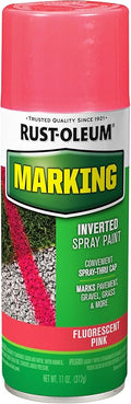 Rust-Oleum 1988830 Specialty Marking Spray Paint, 11 oz, Fluorescent Pink