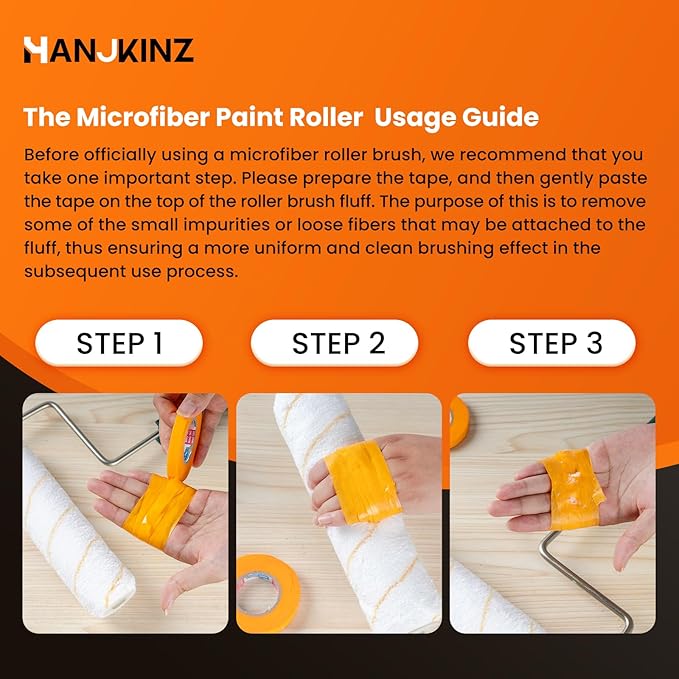 9 Inch Microfiber Paint Roller Covers, 20 Pack, Paint Rollers 9 Inch (3/8" Nap), Large Paint Rollers, Paint Supplies for Painting Walls