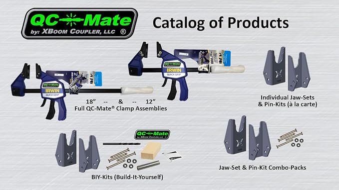 QC-Mate by XBoom Coupler (1/2" & 3/4" Duo-Jaw Set, 12” QC-Mate Clamp)