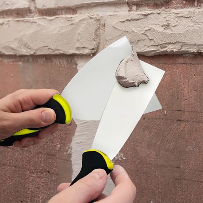 DEKEones Putty Knife Scrapers, 1.5 Inch Spackle Knife, Metal Scraper Tool for Drywall Finishing, Plaster Scraping, Decals, and Wallpaper