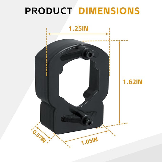 2025 Upgrade DCN45RN Vinyl Siding Adaptor Tip for Dewalt Roofing Nailer Cordless 20v DCN45RND1, DCN45RNB (B style)1 Pack